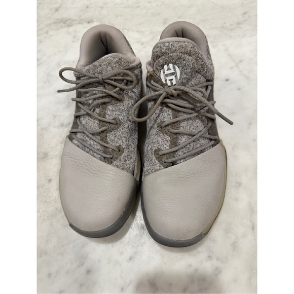 Adidas‎ Harden Vol. 1 Heathered Gray Basketball Shoes Mens Size 6 - Picture 1 of 7